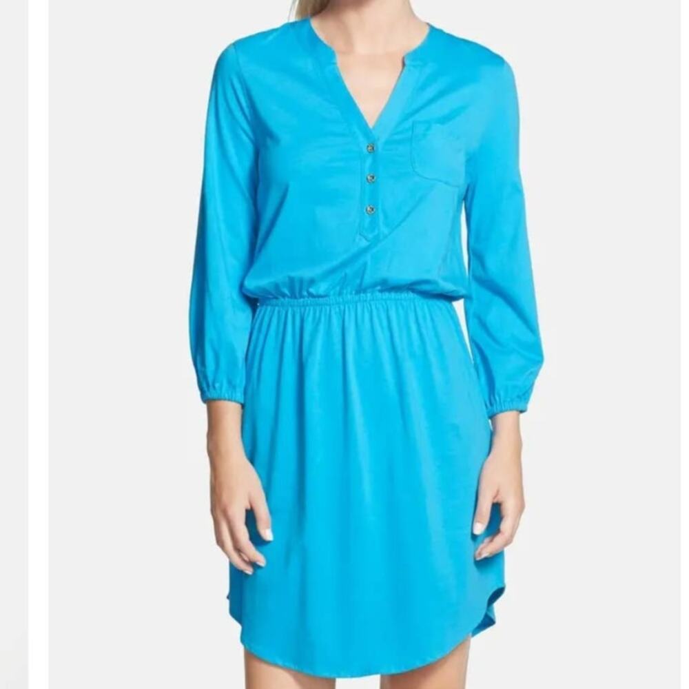 Lilly‎ Pulitzer Jersey Shirt Dress 3/4 Sleeve XXS